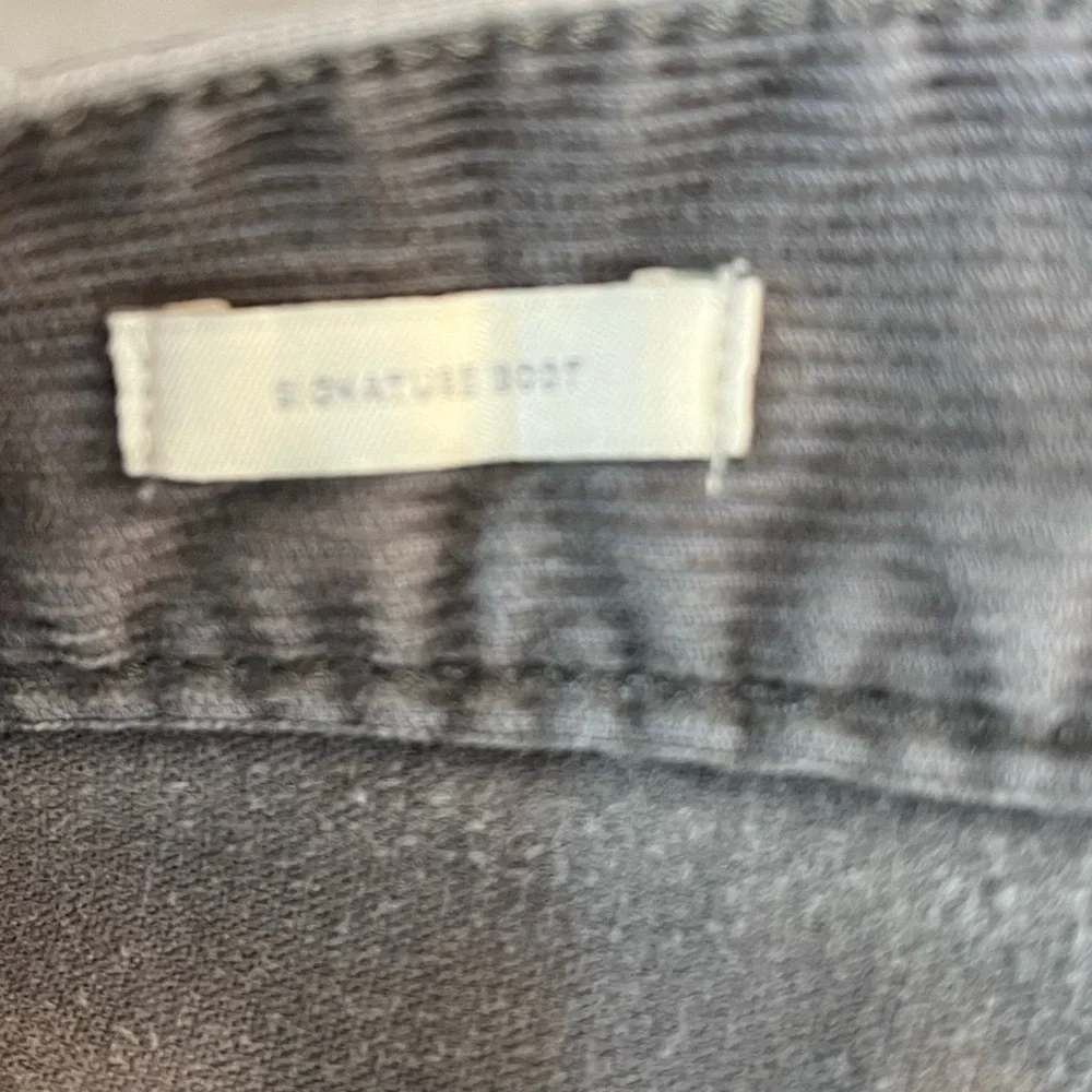 Talbots Signature Boot Cut Gray Cotton Corduroy Jeans Pants Women’s Size 8